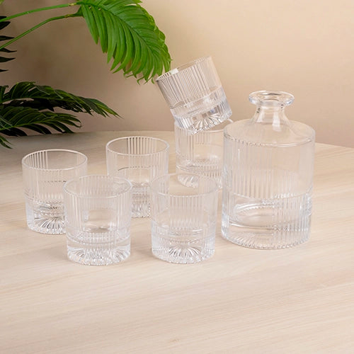 Elegant Crystal Decanter Set


