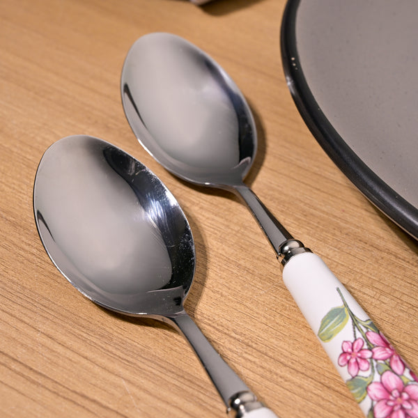 Lilac Grace Ceramic-Handled Spoons (Set of 2)