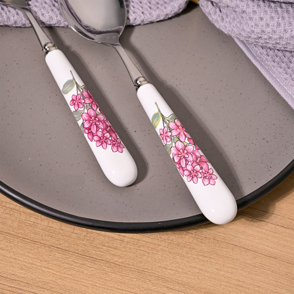 Lilac Grace Ceramic-Handled Spoons (Set of 2)