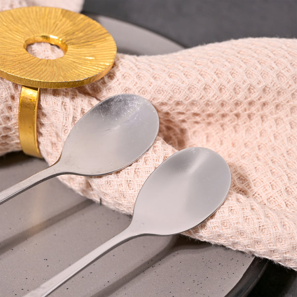 Daffodil Print Stainless Steel Dessert Spoons (Set of 2)