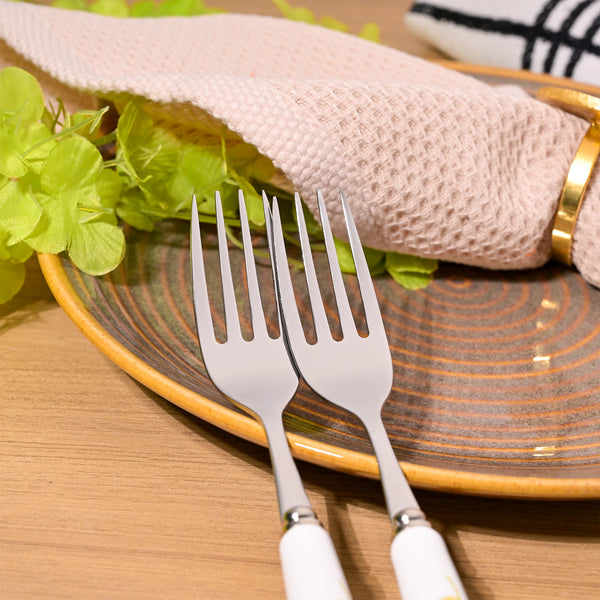 Elegant Lavender Print Cutlery (Set of 2)