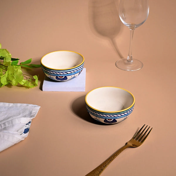 Handcrafted Ceramic Katori Bowl (Set of 2)