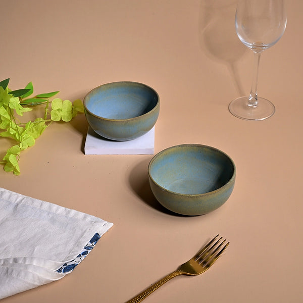 Mint Green Porcelain Serving Bowl (Set of 2)