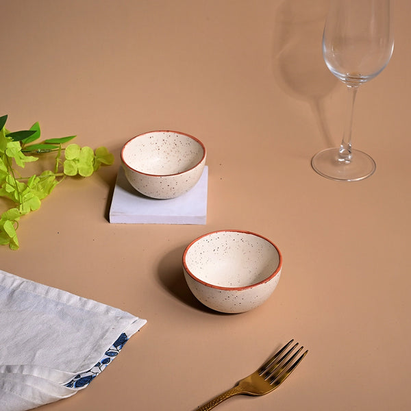 Artisan Matte Finish Ceramic Bowls (Set of 2)
