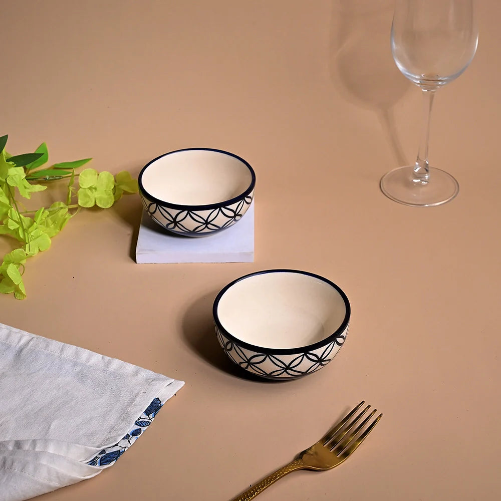 Stylish Ceramic Serving Bowl Set of 2
