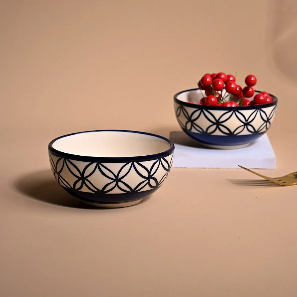 Stylish Ceramic Serving Bowl Set of 2