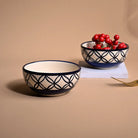 Stylish Ceramic Serving Bowl Set of 2