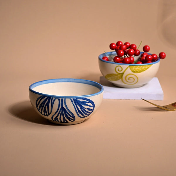 Exotic Blue Toned Ceramic Bowl (Set of 2)