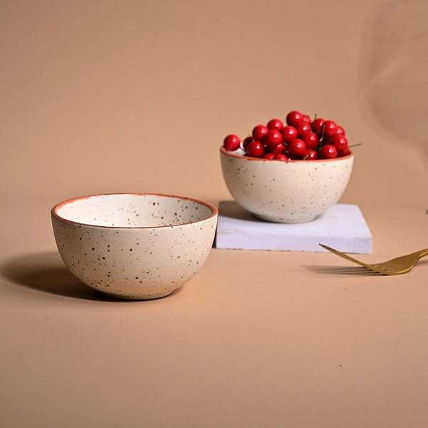 Artisan Matte Finish Ceramic Bowls (Set of 2)