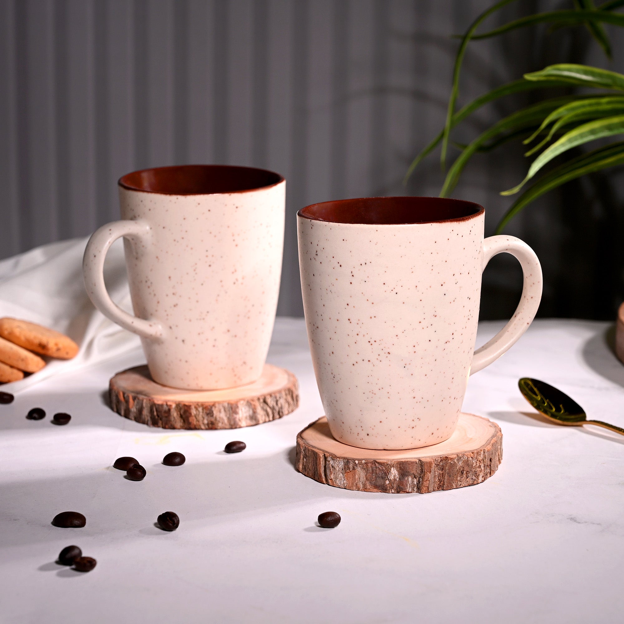 Ivory Mist Ceramic Coffee Mug Set of 2 – Kairaus