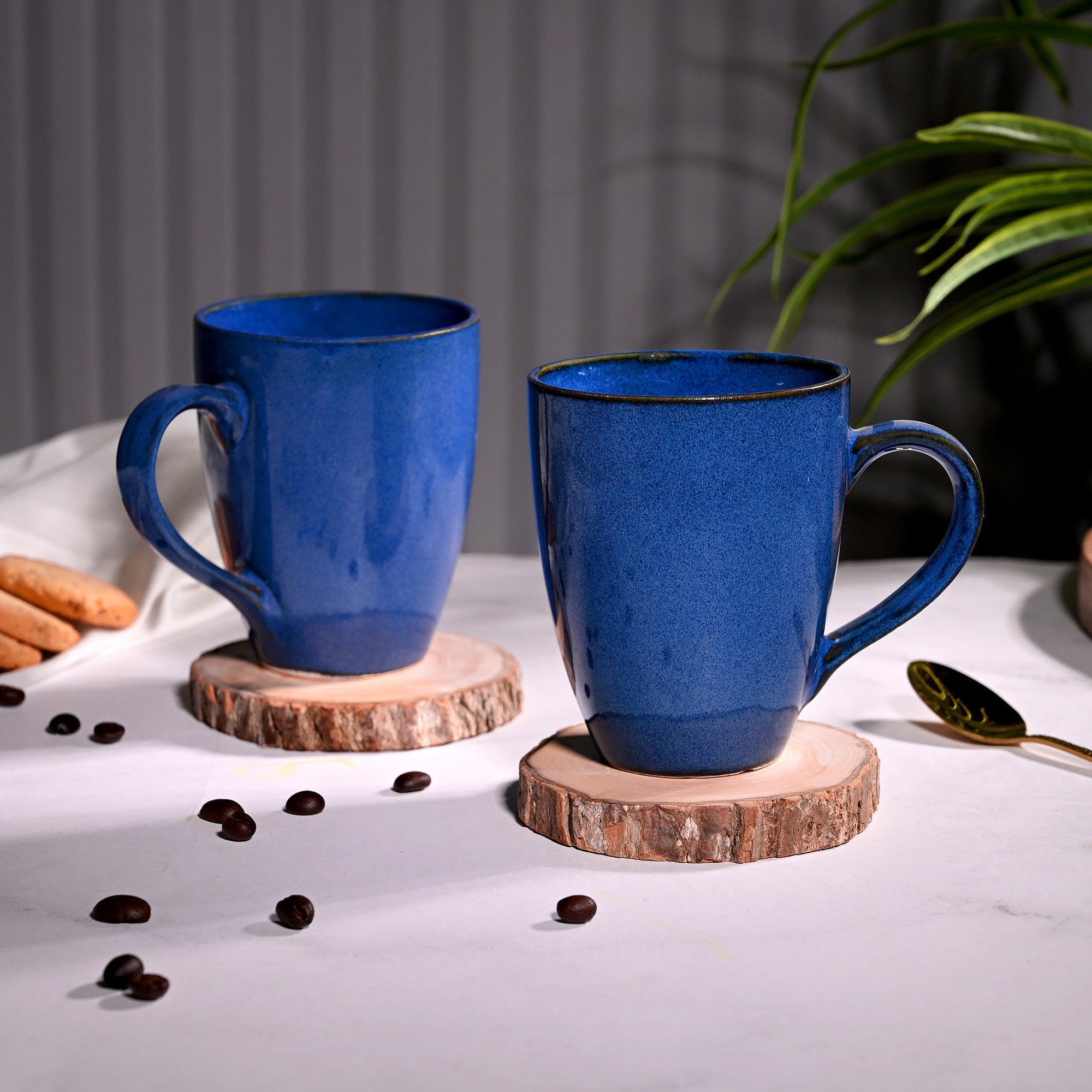 Midnight Sea Ceramic Coffee Mug Set of 2