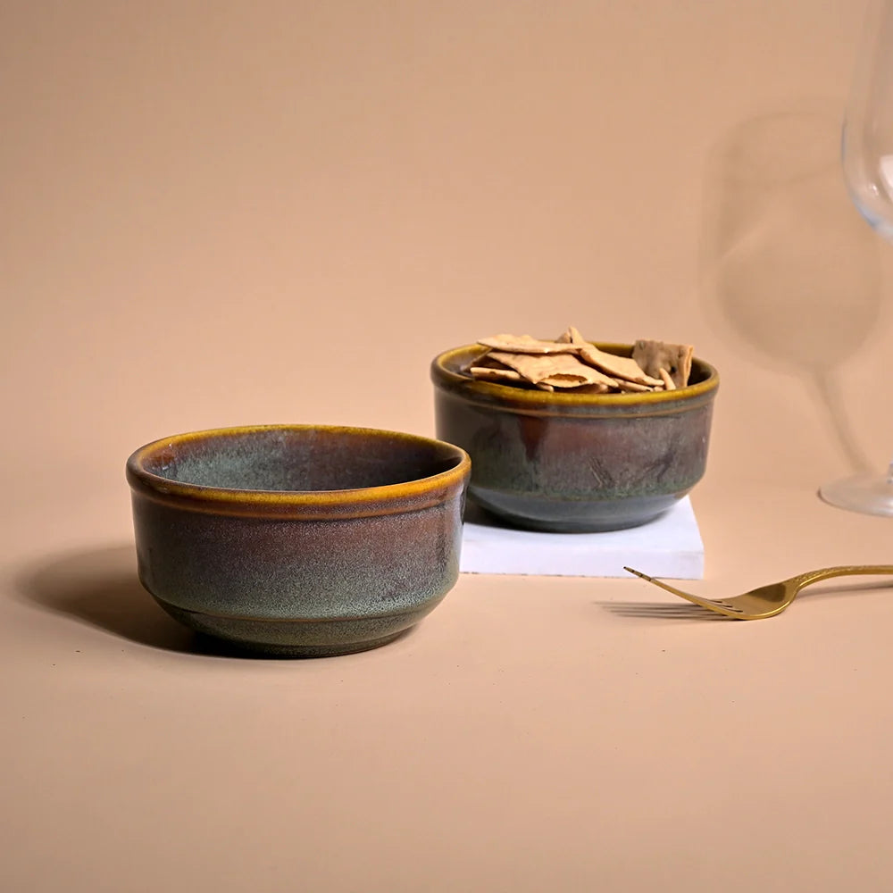 Artisan Brown Shino Bowl Set of 2