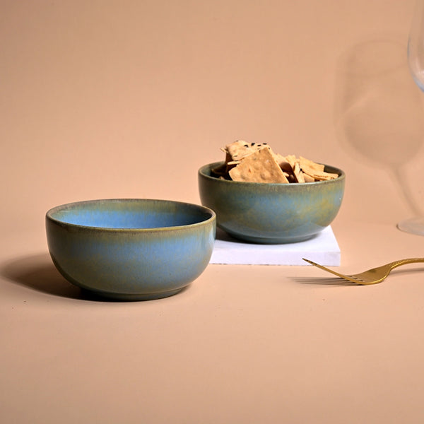 Mint Green Porcelain Serving Bowl (Set of 2)