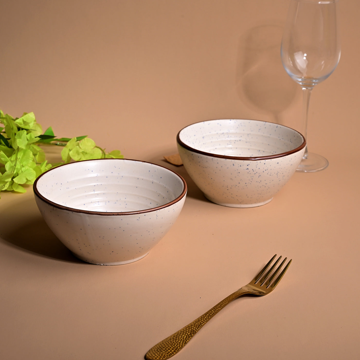 Enchanted Ivory Ceramic Bowl Sets