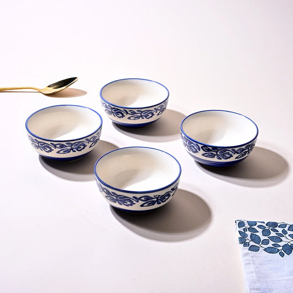 Timeless Blue Blossom Ceramic Bowl Sets