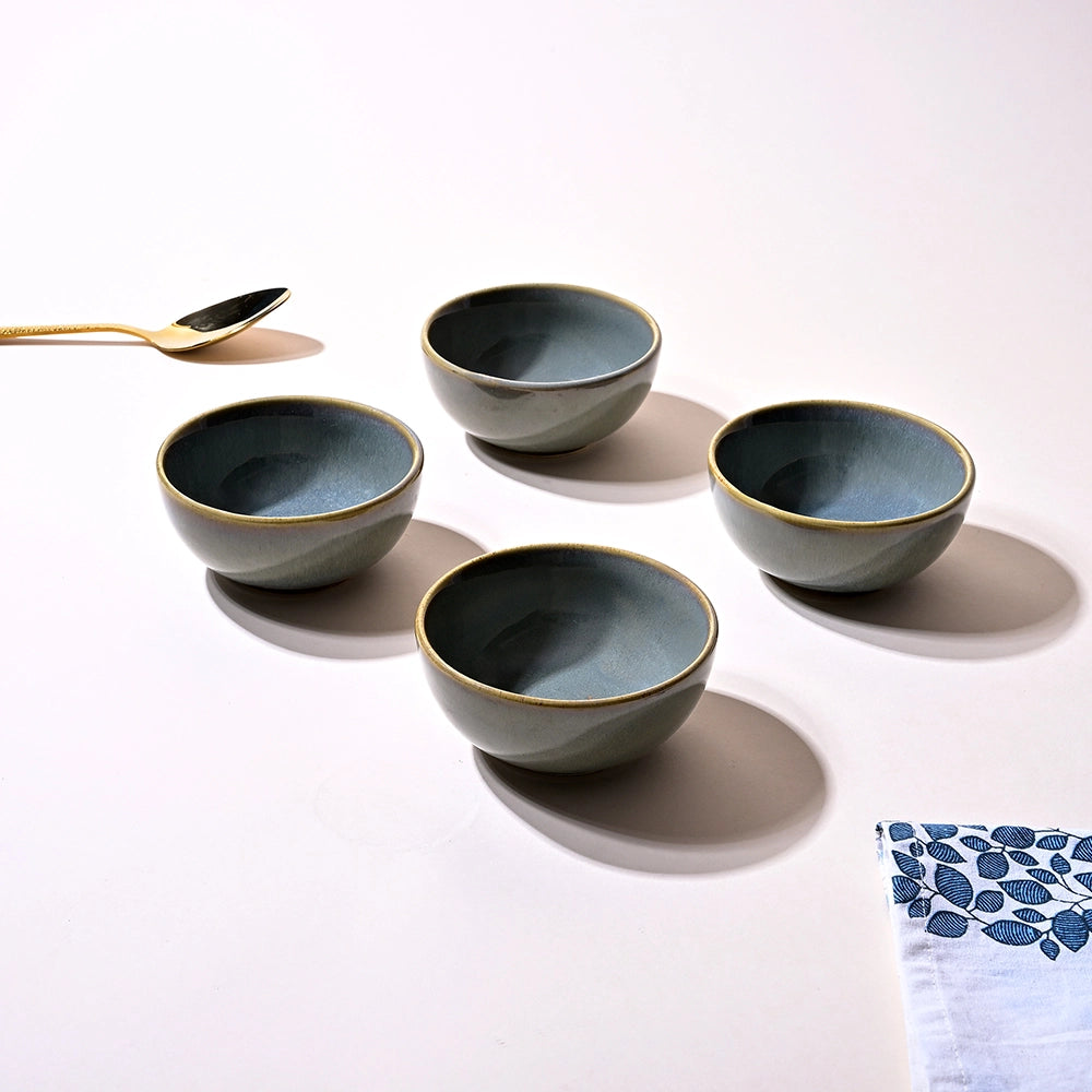 Classic Steel Grey Ceramic Bowl Sets