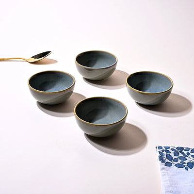 Classic Steel Grey Ceramic Bowl Sets