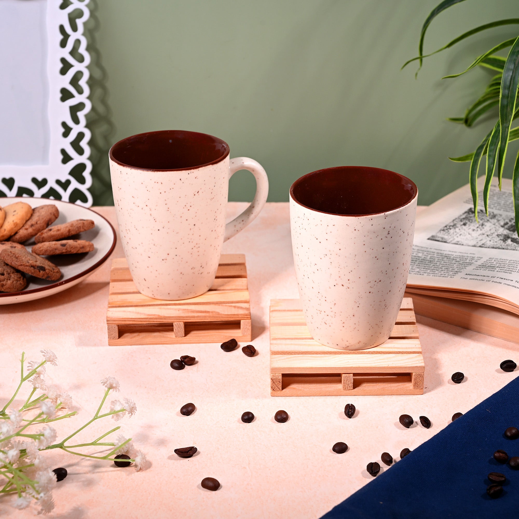 Ivory Mist Ceramic Coffee Mug Lifestyle – Kairaus
