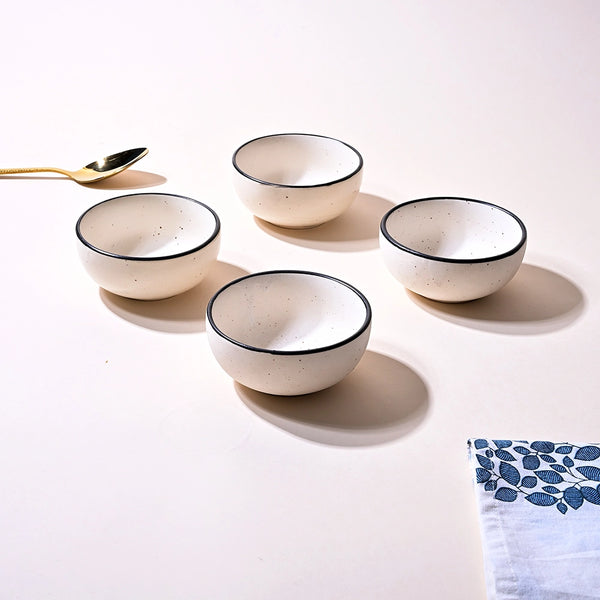 Elegant Black Matte Ceramic Serving Bowl Sets
