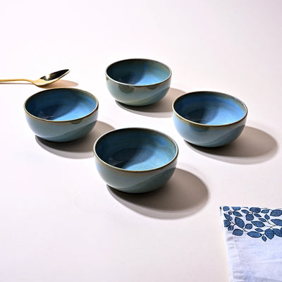 Mint Green Porcelain Serving Bowl Sets