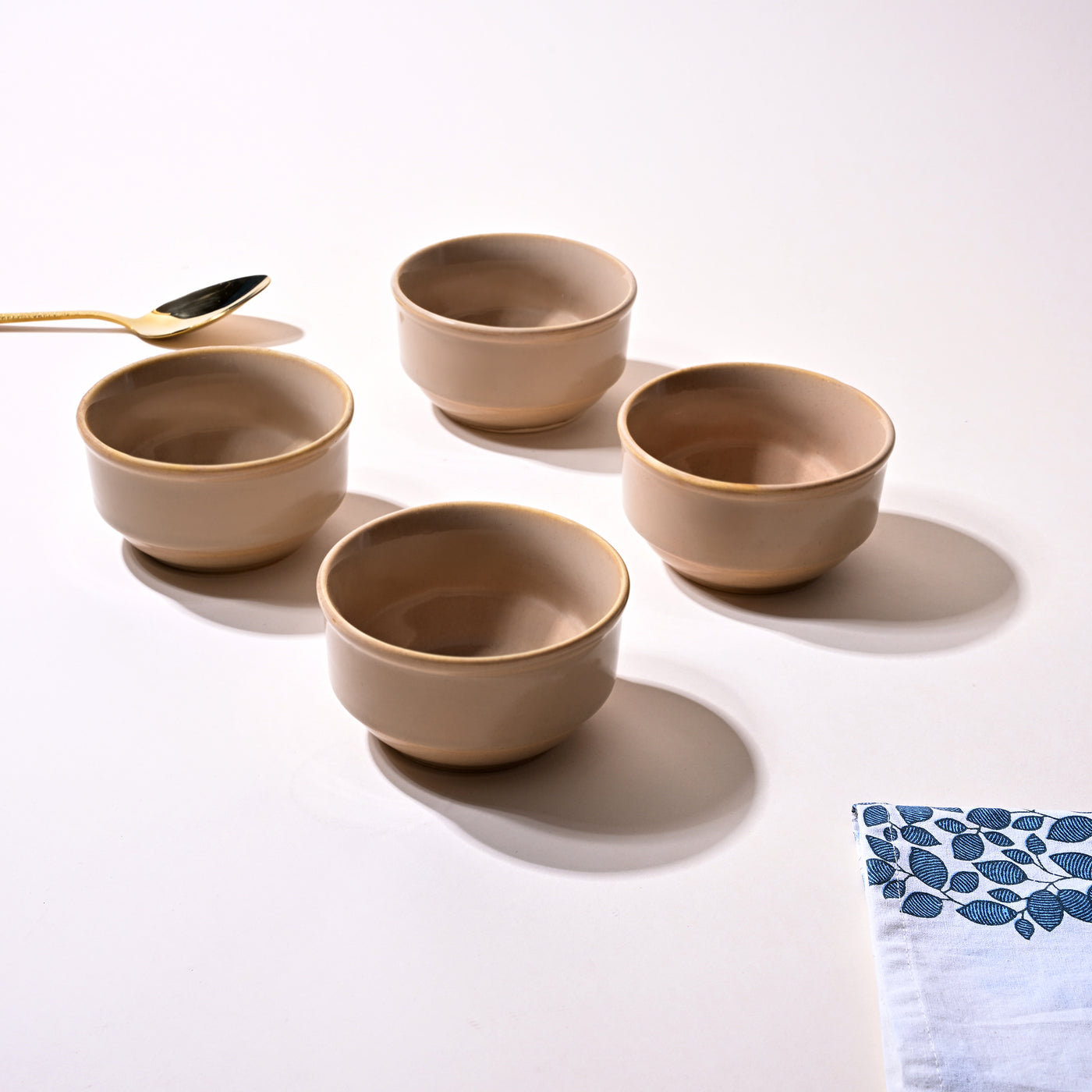 Peach Ceramic Serving Bowl Sets