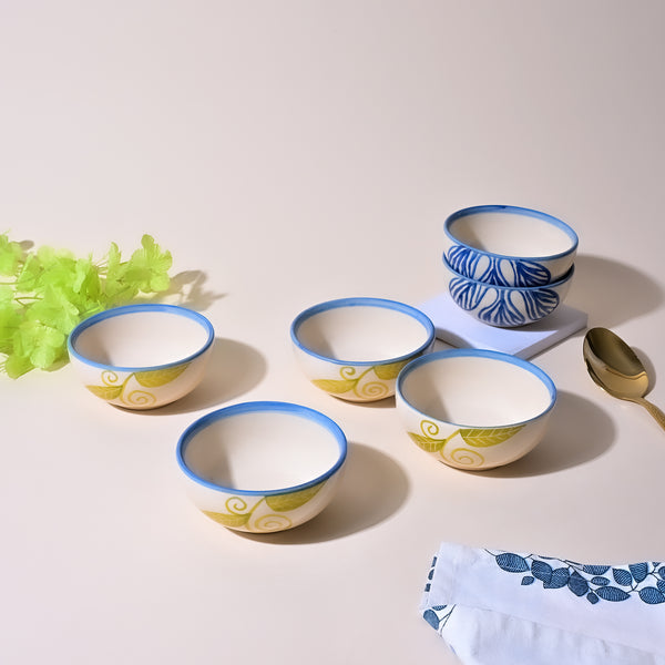 Exotic Blue Toned Ceramic Bowl Sets
