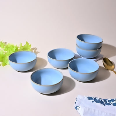 Artisan Blue Porcelain Bowl Sets