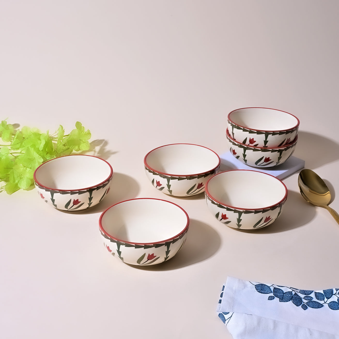 Premium Tropical Print Ceramic Bowl Sets
