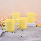 Yellow Sunkissed Ceramic Coffee Mug Set of 4