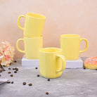 Yellow Sunkissed Ceramic Coffee Mug Set of 4