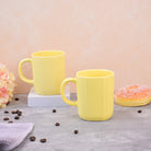 Yellow Sunkissed Ceramic Coffee Mug Set of 2