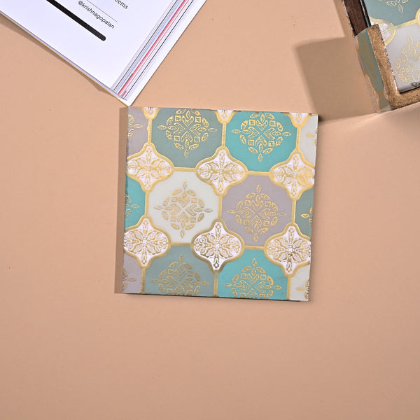 Artisan Printed Wooden Coasters (Set of 6)