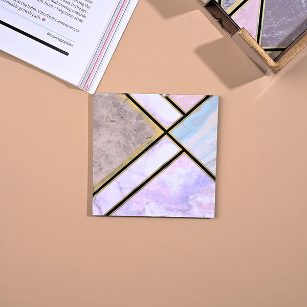 Luxury Shades of Green Square Coasters (Set of 6)