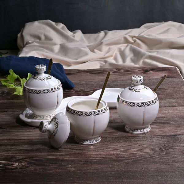 Elegance Multi-Purpose Ceramic Condiment Set