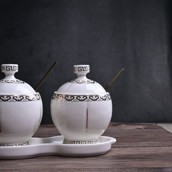 Elegance Multi-Purpose Ceramic Condiment Set