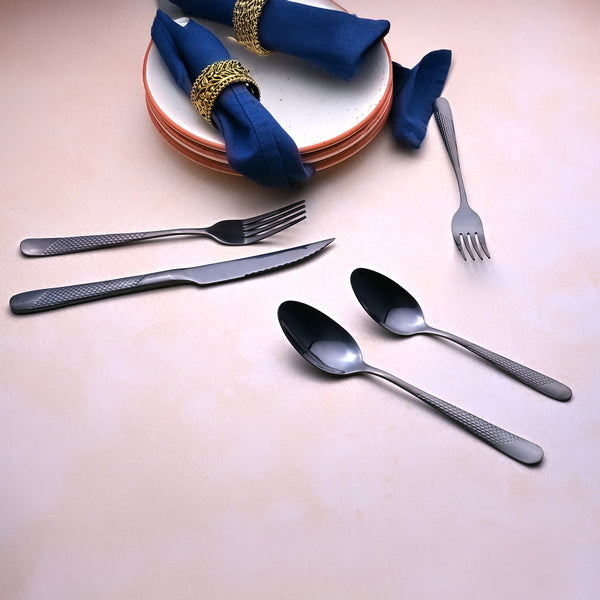 Midnight Silverware Cutlery Set