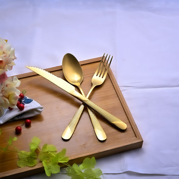Golden Stainless Steel Cutlery Set
