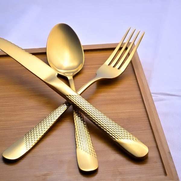 Golden Stainless Steel Cutlery Set