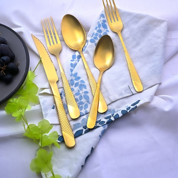 Golden Stainless Steel Cutlery Set
