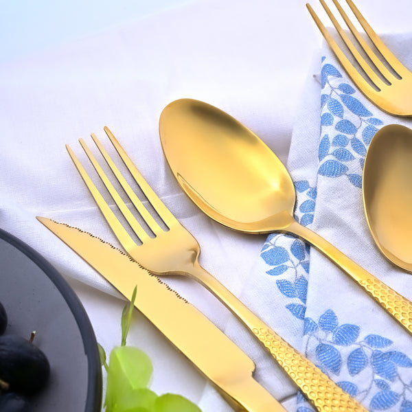Golden Stainless Steel Cutlery Set