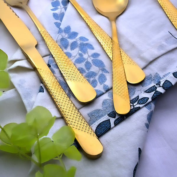 Golden Stainless Steel Cutlery Set