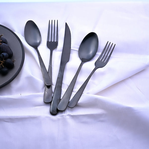 Midnight Silverware Cutlery Set