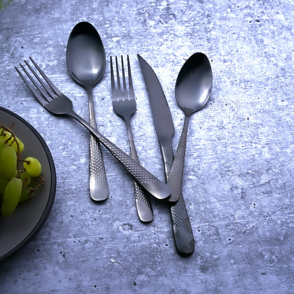 Midnight Silverware Cutlery Set