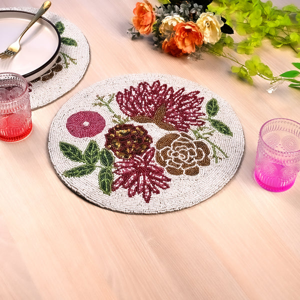 Floral Fantasy Beaded Mat