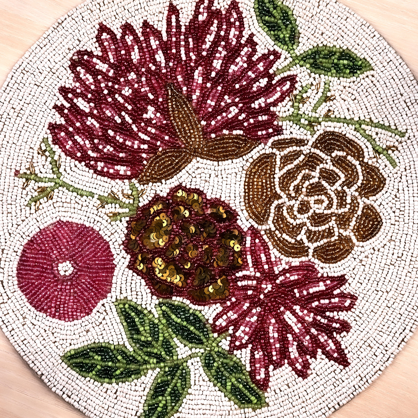 Floral Fantasy Beaded Mat