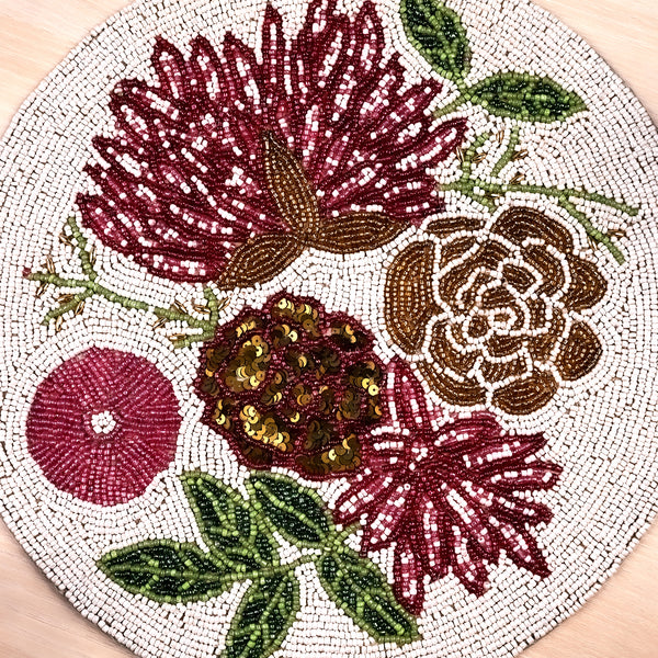 Floral Fantasy Beaded Mat