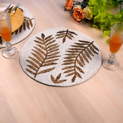 Royal Gold Off-White Table Mat