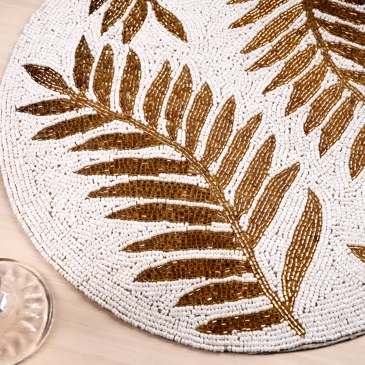 Royal Gold Off-White Table Mat