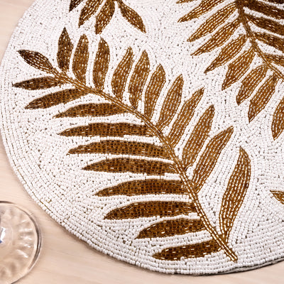 Royal Gold Off-White Table Mat