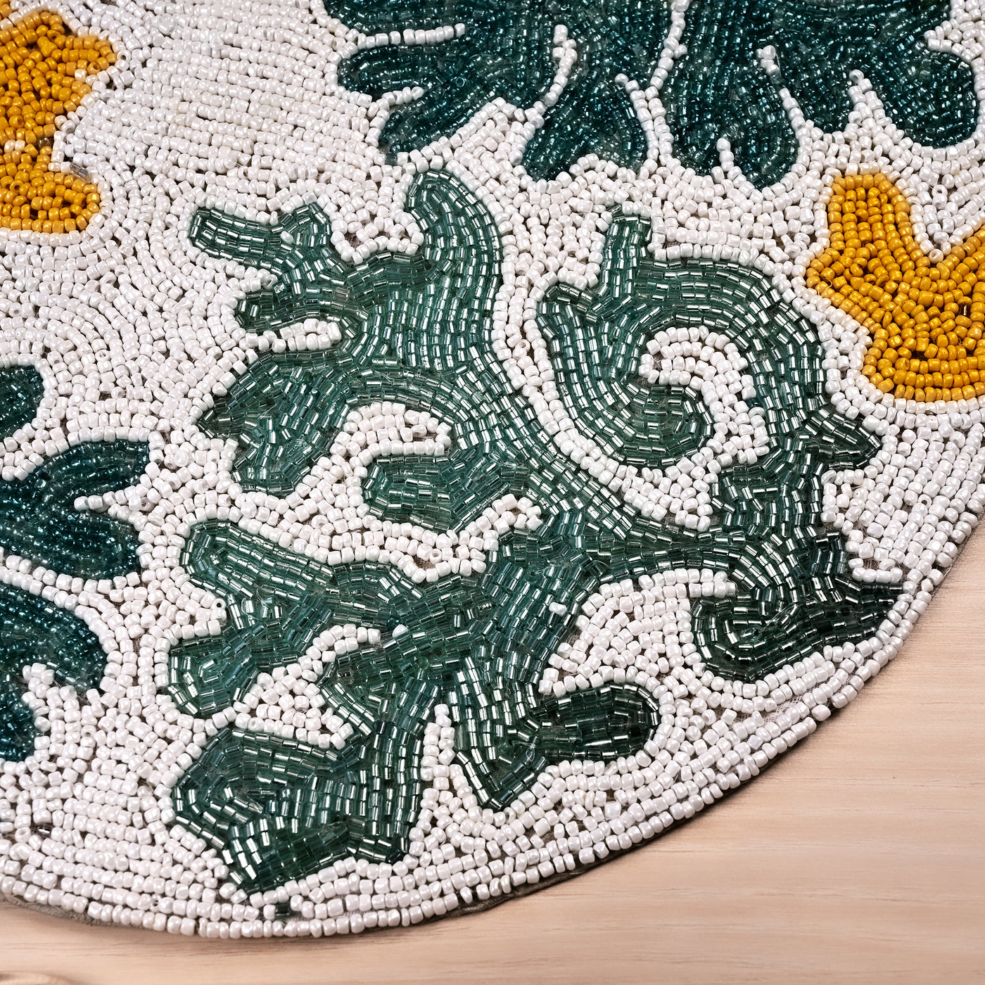 Corals Handmade Beaded Placemat
